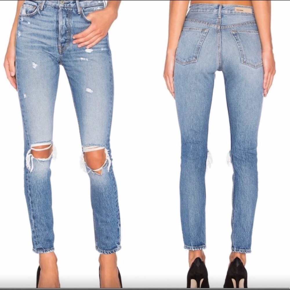 GRLFRND Karolina High-Rise Skinny Jeans in I Put A Spell On You - Picture 2 of 9